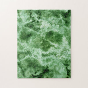 Groene marmertextuur legpuzzel
