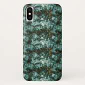 Groene marmertextuur met vinnen Case-Mate iPhone case (Achterkant)