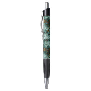 Groene marmertextuur met vinnen pen