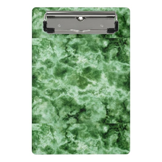 Groene marmertextuur mini klembord (Voorkant)