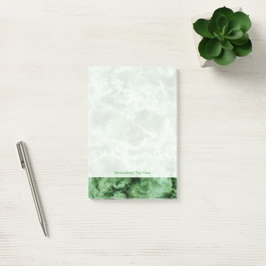 Groene marmertextuur post-it® notes (Kantoor)