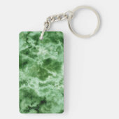 Groene marmertextuur sleutelhanger (achterkant)