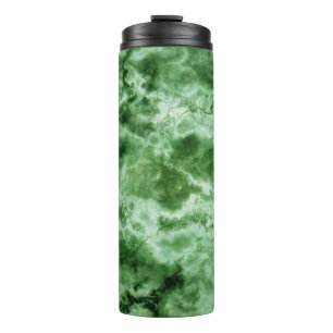 Groene marmertextuur thermosbeker