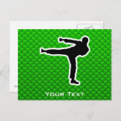 Groene Martiale Kunsten Briefkaart (Voorkant / Achterkant)