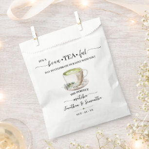 Groene Matcha Thee Trouwgunstzakjes Bedankzakje
