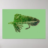 Groene Matuka-wimpel, vliegende visserij, vliegend
