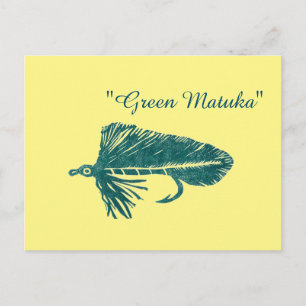 Groene Matuka-wimpel, vliegverbinding, vliegkunst Briefkaart