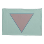 Groene Mauve Pastel Kussensloop Set (Achterkant-Links)
