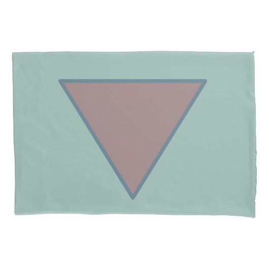Groene Mauve Pastel Kussensloop Set (Voorkant-Links)