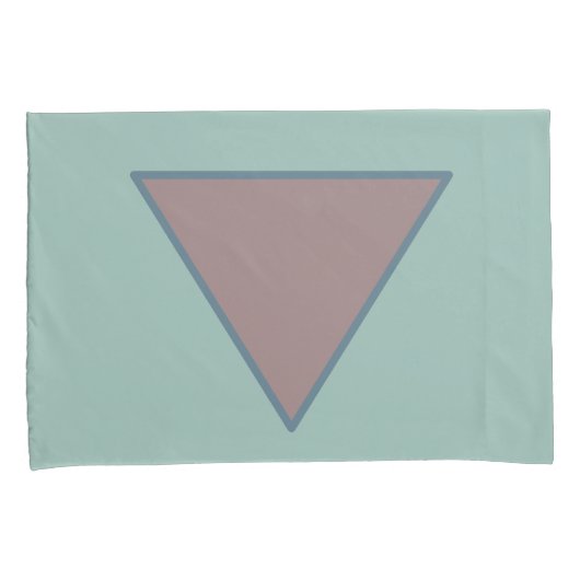 Groene Mauve Pastel Kussensloop Set (Voorkant-Rechts)