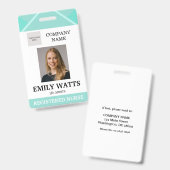 Groene Medische Dokter Leeftijdsgebonden Zorg Beve Badge (Voor- en achterkant)