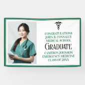 Groene Medische School Foto Afstudeerfeest Spandoek (Horizontaal)