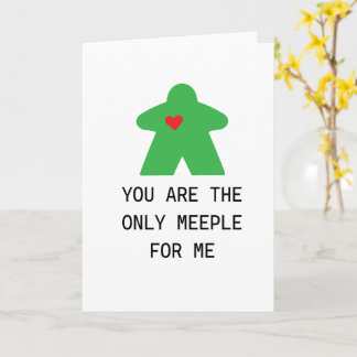 Groene Meeple Bordspel Valentijn Kaart