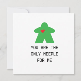 Groene Meeple Bordspel Valentijn Kaart