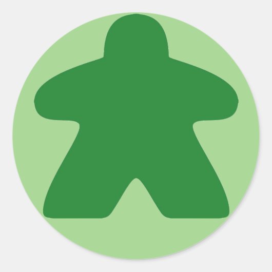 Groene meeple Stickers (Voorkant)