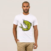 Groene meerval Mannen T-shirt (Voorkant volledig)