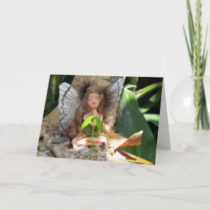 Groene melk met Wenskaart voor zaailingen Kaart