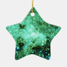 Groene Melkweg Galaxy Keramisch Ornament