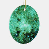 Groene Melkweg Galaxy Keramisch Ornament (Rechts)