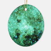 Groene Melkweg Galaxy Keramisch Ornament (Links)
