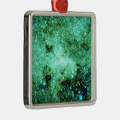 Groene Melkweg Galaxy Metalen Ornament (Rechts)