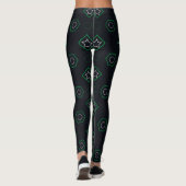Groene memphis leggings (Achterkant)