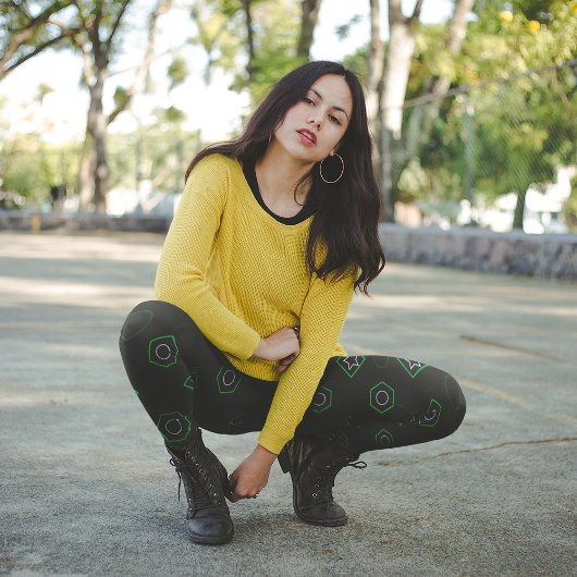 Groene memphis leggings