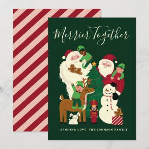 Groene Merrier Samen Sinterklaas en Vrienden Kaart