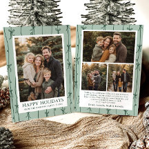 Groene met de hand getekende strik Kerst familie f