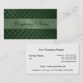 groene metaalkuiltjes visitekaartje (Voorkant / Achterkant)