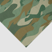Groene militaire camouflage Holiday gift Tissuepapier (Detail)