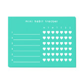 Groene Mini Gewoonte Tracker Plaknotities Post-it® Notes