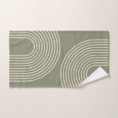 Groene minimalistisch leger bad handdoek (Handdoek)
