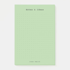 Groene minimalistische en gepersonaliseerde retro  post-it® notes