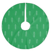 Groene minimalistische kerstboomrok kerstboom rok (Voorkant)