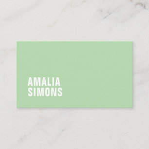 Groene minimalistische Visitekaartjes
