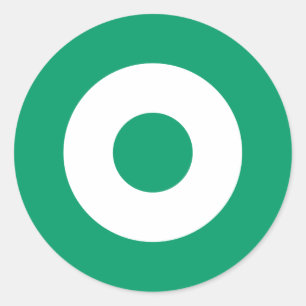 Groene Mod Ronde Sticker