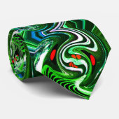 Groene mode voor mannen stropdas (Opgerold)