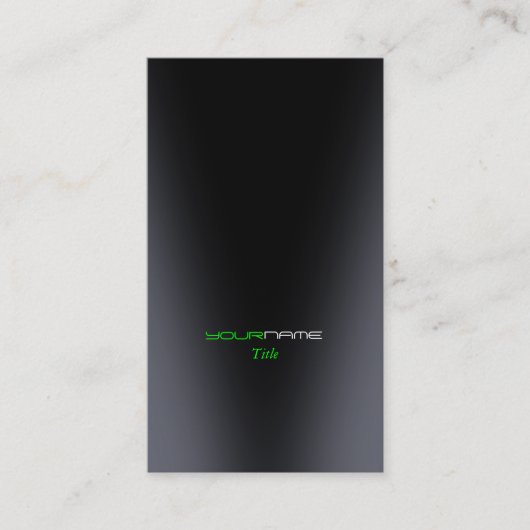 Groene Modern Visitekaartje (Voorkant)