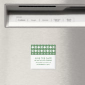 Groene Moderne Deco sparen de Magnet van de Datum Magneet (Insitu (Vaatwasser))