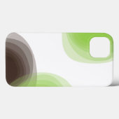 Groene, moderne, eenvoudige, abstracte bloem Case-Mate iPhone case (Achterkant (horizontaal))