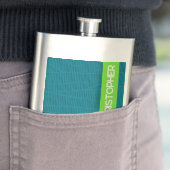 Groene moderne gepersonaliseerde naam flacon (Voorbeeld)