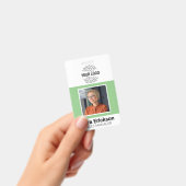 Groene moderne ID-kaart zakelijke werknemer Badge (Handheld)