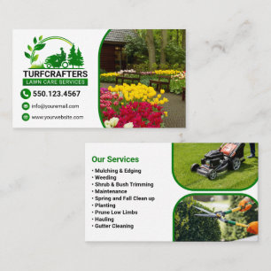Groene Moderne Landschapsfotografie Service Visitekaartje