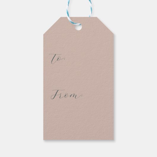 Groene moderne Valentijn harten kralen Cadeaulabel (Achterkant)