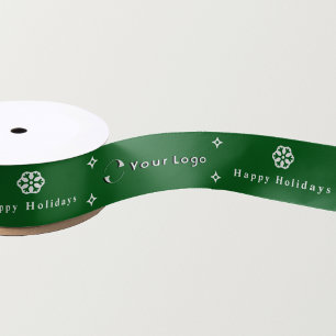 Groene moderne zakelijke Logo voor kerstmis Lint
