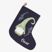 Groene moderne Zweedse kabouter Kerstkous Grote Kerstsok (Voorkant (Hangend))