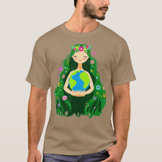 Groene Moederdag Red onze planeet voor meisjes K T-shirt