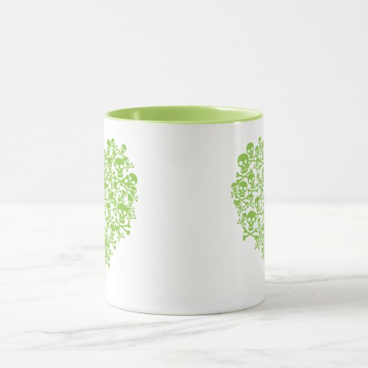 Groene Mok van het schedelhart (Midden)