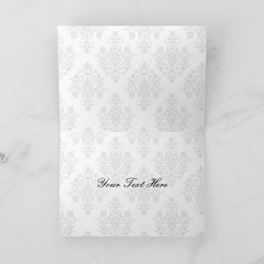 groene monogram bruiloft Hartelijk dank Bedankkaart (Binnen)